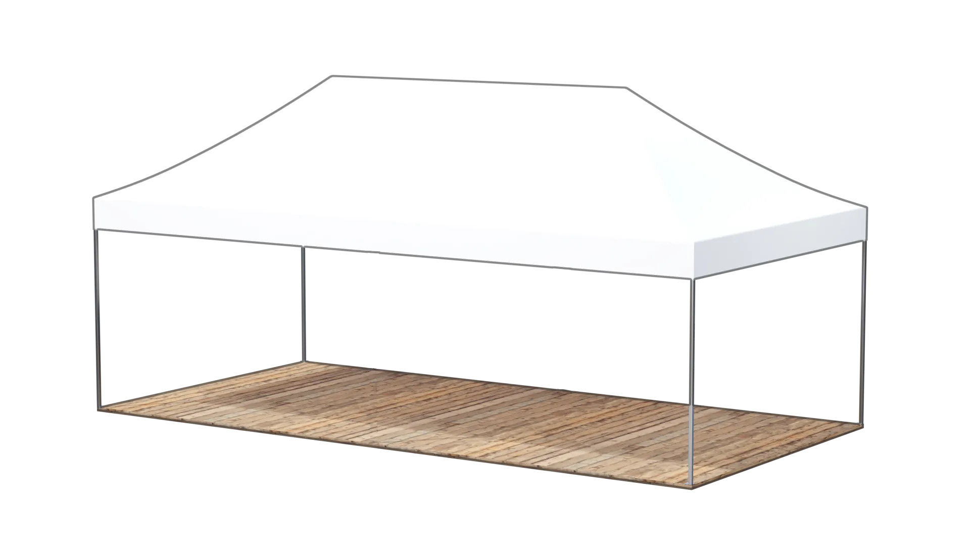 Мобильный шатер 4×6 PROF (24м²)