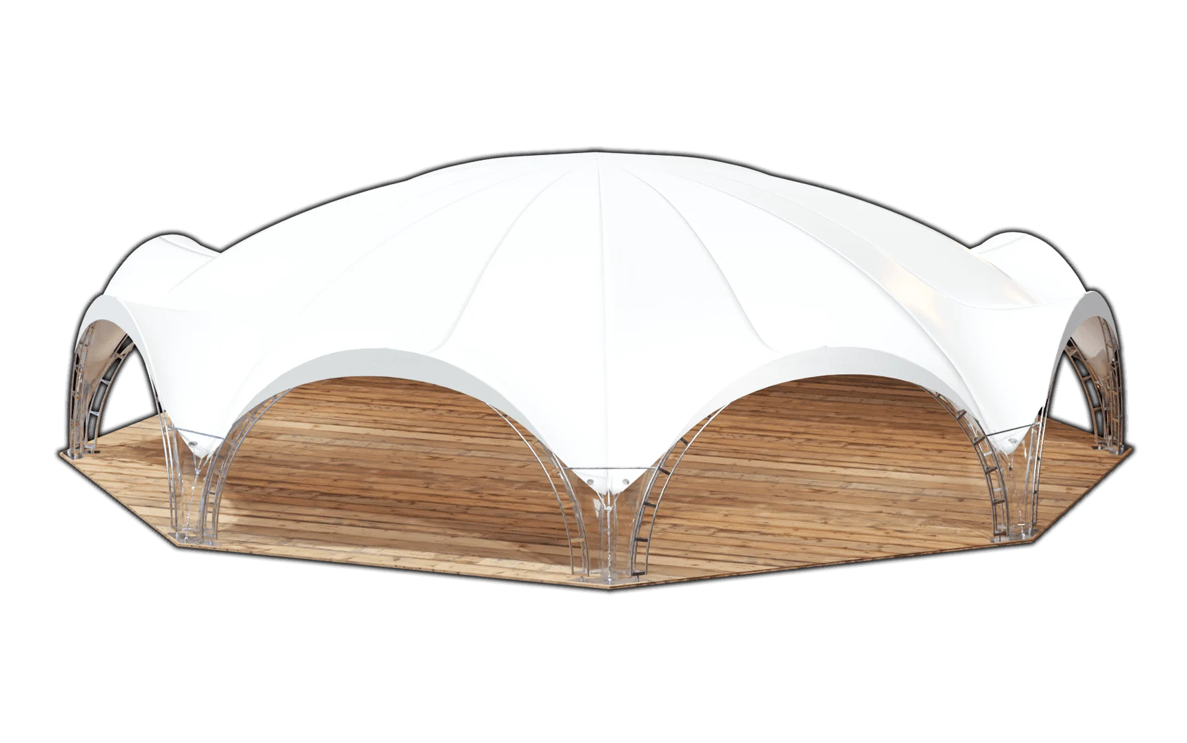 Октагональный шатер 19х21 (305 м²)