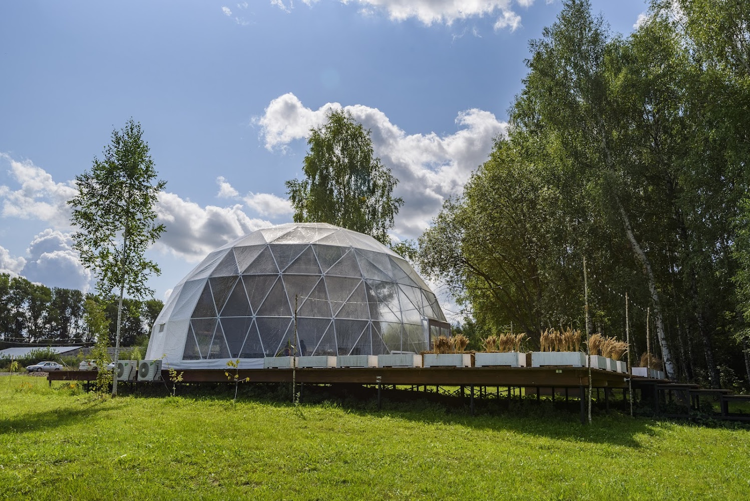 «Green Place» — реализованный проект РОСМОСТЕНТ, сферический шатёр